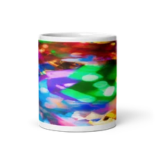 Festive Lights and Ribbons Ceramic Mug - 11oz