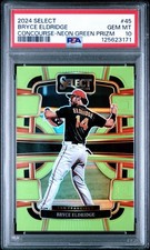 ⚾️2024 Panini Select Bryce Eldridge Concourse Neon Green /49 Giants PSA 10 POP 1