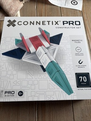 New CONNETIX Pro Magnetic Tiles Constructor Set 70pcs With Smart Spin Technology