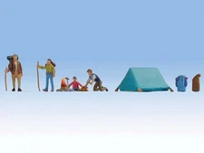 Walthers SceneMaster HO Scale Figures/People Hikers and Campers