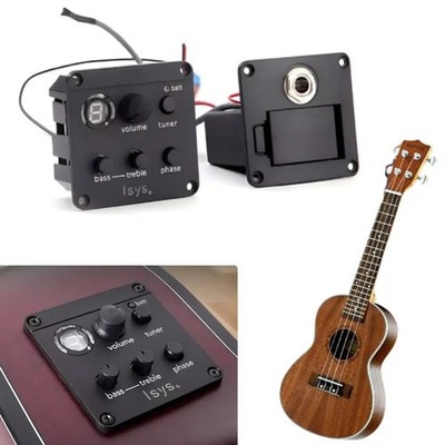 Fishman 4 Band 301 EQ Tuner Piezo Mikrofon Presys Mischung Akustikgitarre Tonabnehmer Vorverstärker