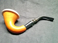 ✔️CALABASH PIPE BLOCK MEERSCHAUM BOWL CARVED GOURD BODY 2 1/4" TOP DIAMETER -A