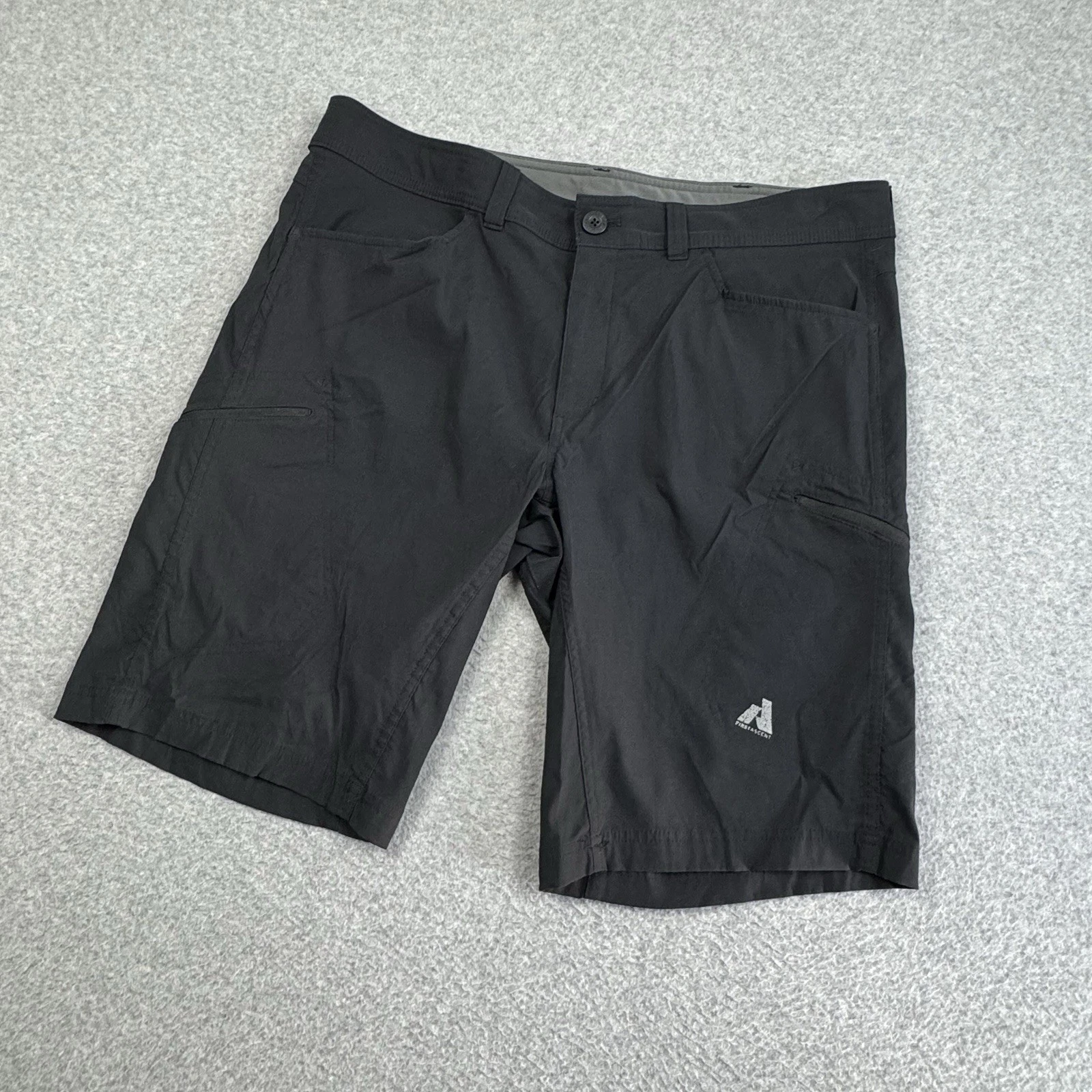 Eddie Bauer First Ascent Guide Shorts Mens 40x11 Grey Hiking Technical Utility