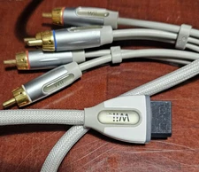 Rocketfish Nintendo Wii HD High Quality 8’ Component Cable HD AV Cord Gold