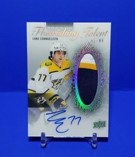 🤯 2023-24 UD PREMIER LUKE EVANGELISTA FLOURISHING TALENT PATCH AUTO #'D 42/99