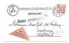 Sweden 1942 Cash on Delivery letter card from Svenljunga to Mellerud Returned