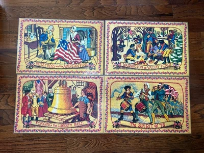 Americana Platzsets Vintage Vinyl Spirit Of '76, Betsy Ross Historical USA (4) - Bild 1 von 4