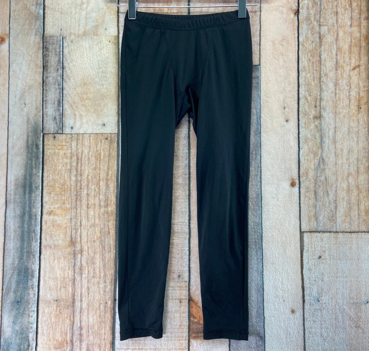 Columbia Omni-Heat Base Layer Leggings Youth Kids Size S 8 Black Stretch Pants