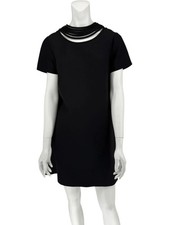 Valentino Black Jersey Mini Dress – Size 10