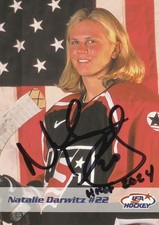 2002 USA WOMEN'S OLYMPIC HOCKEY TEAM #114 NATALIE DARWITZ HOF ROOKIE