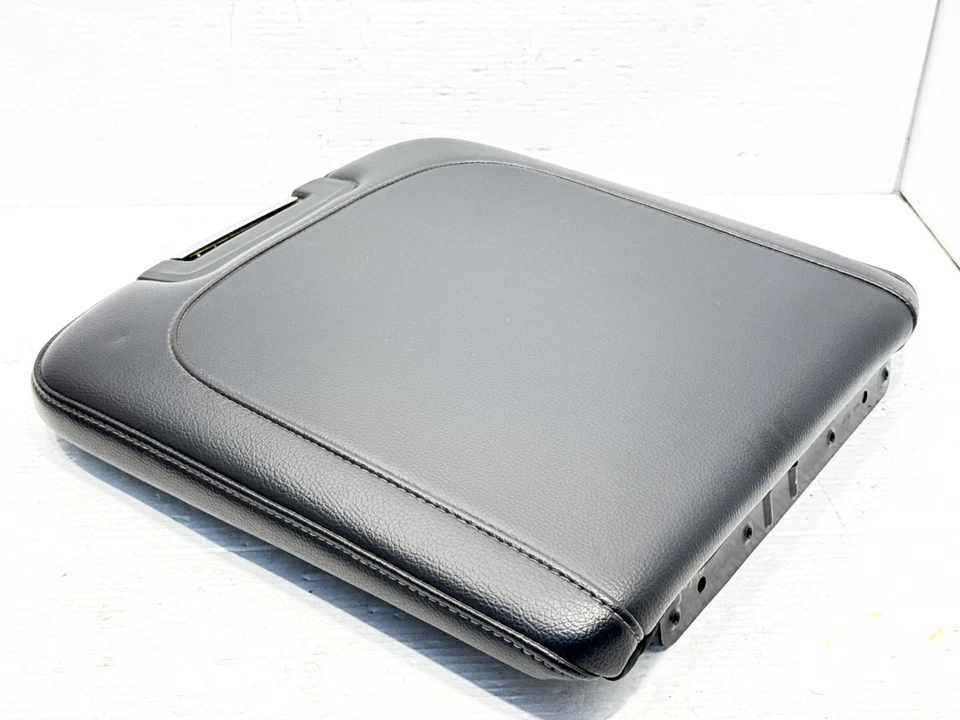 Dodge Ram 2500 3500 2019-2025 asiento de salto consola tapa reposabrazos cuero negro OEM Foto 3 de 4