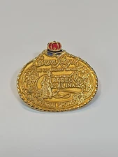 California Rodeo Salinas Souvenir Lapel Pin Crown Royal Official Sponsor RARE