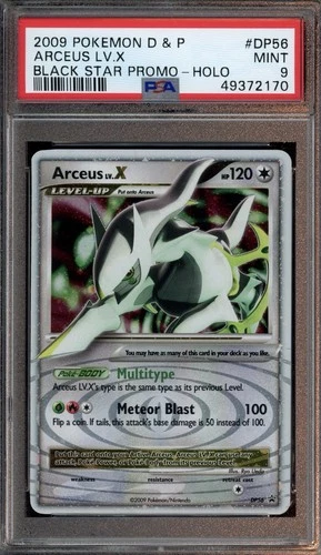 Arceus LV.X DP56 Diamond And Pearl PSA 9 MINT ENGLISH EXCLUSIVE Pokémon Card
