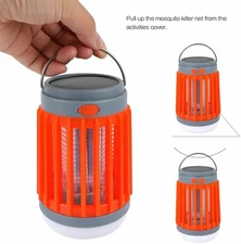 Solar Mosquito Killer Lamp (2-Pack, Orange) - Outdoor Use for Garden & Patio