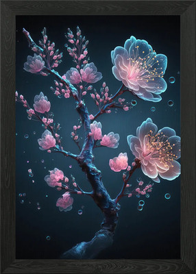 Pflaumenblüte Blume Gerahmtes Wandbild Poster Leinwanddruck Bild