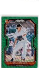 Dean Kremer Green Wave Prizm 2022 Refractor rookie Baseball Card