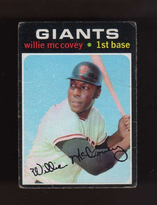 1971 Topps #50 ... Willie McCovey ... Poor Crease