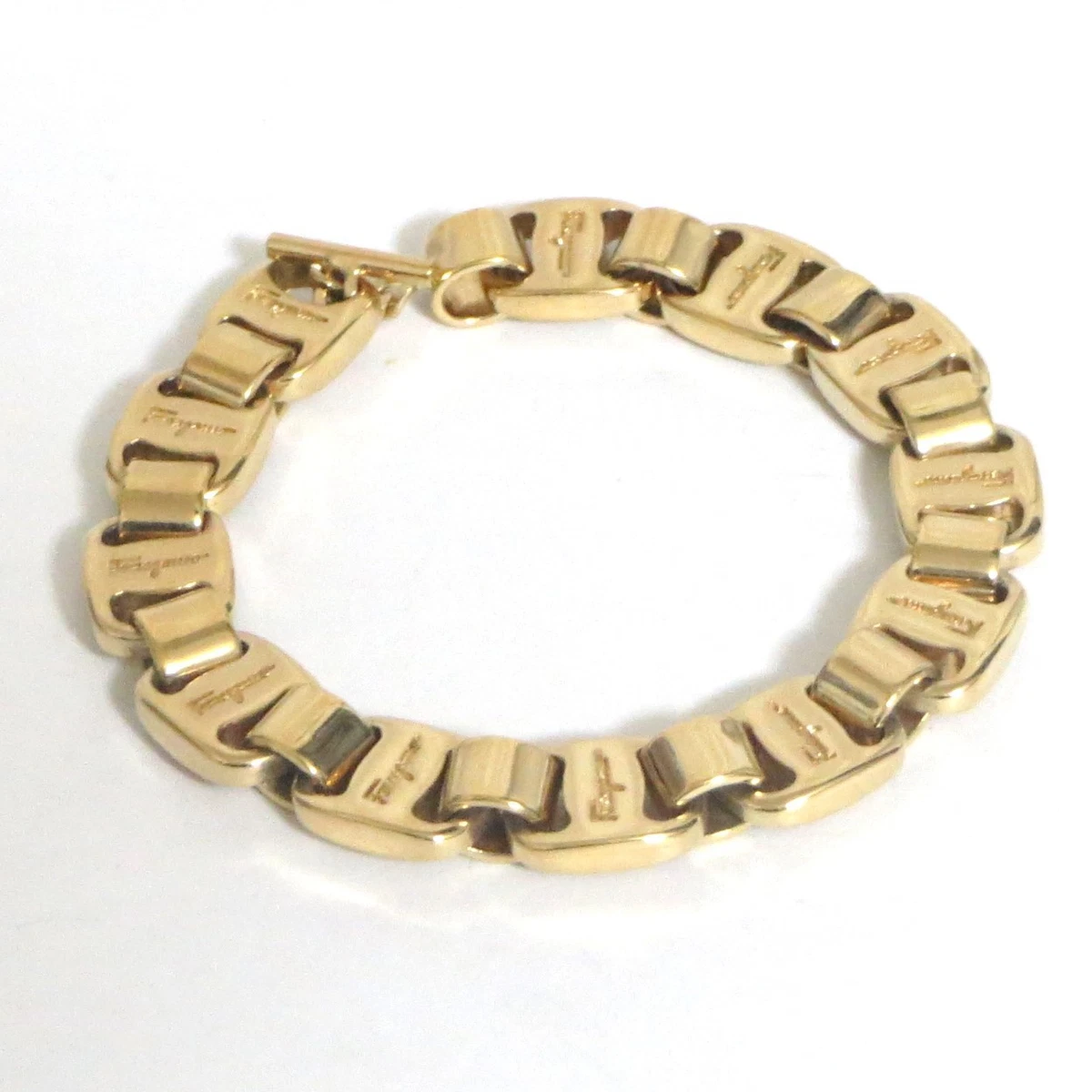 Salvatore Ferragamo Gold Fashion Bracelets for sale - eBay