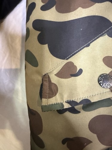 Giacca Bomber A Bathing Ape BAPE Shark Mimetica Full Zip Varsity Streetwear Uomo XXL - Foto 15 di 15