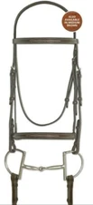 Rodrigo Pessoa Fancy Wide Show Bridle w Raised Laced Reins - 465576 (Var. Sizes)