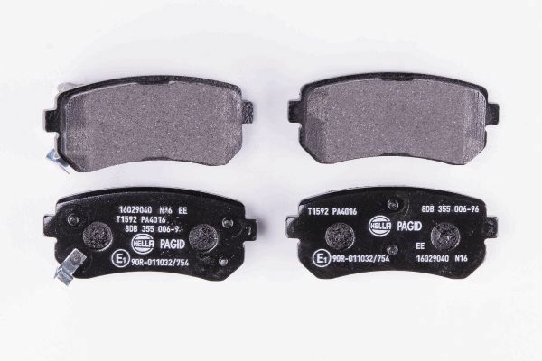 Hella 8DB 355 006-961 Bremsbelagsatz, Scheibenbremse FüR Hyundai KIA-image