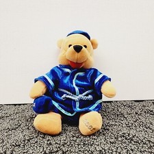 Disney Store Mini Bean Bag Plush Winnie The Pooh Hanukkah Pooh 8"