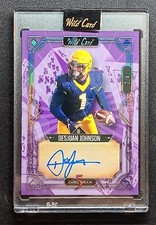2023 Wild Card 5 Card Draw Classic Purple Rainbow #5CDCL-29 Desjuan Johnson /4