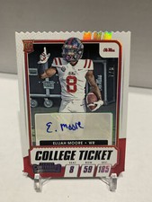 Elijah Moore 2021 Panini Contenders Draft Picks College Ticket Auto #123 #'d /8