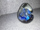 Robert Eickholt Blown Glass Paperweight Iridescent Bubbles Signed 1995 RV3 — photo 4