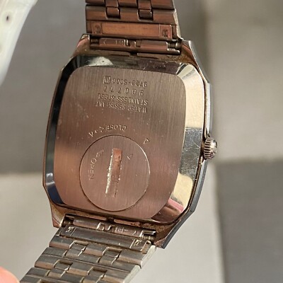 RARE Seiko King Quartz 9722-5000 Silver Snowflake Dial Date