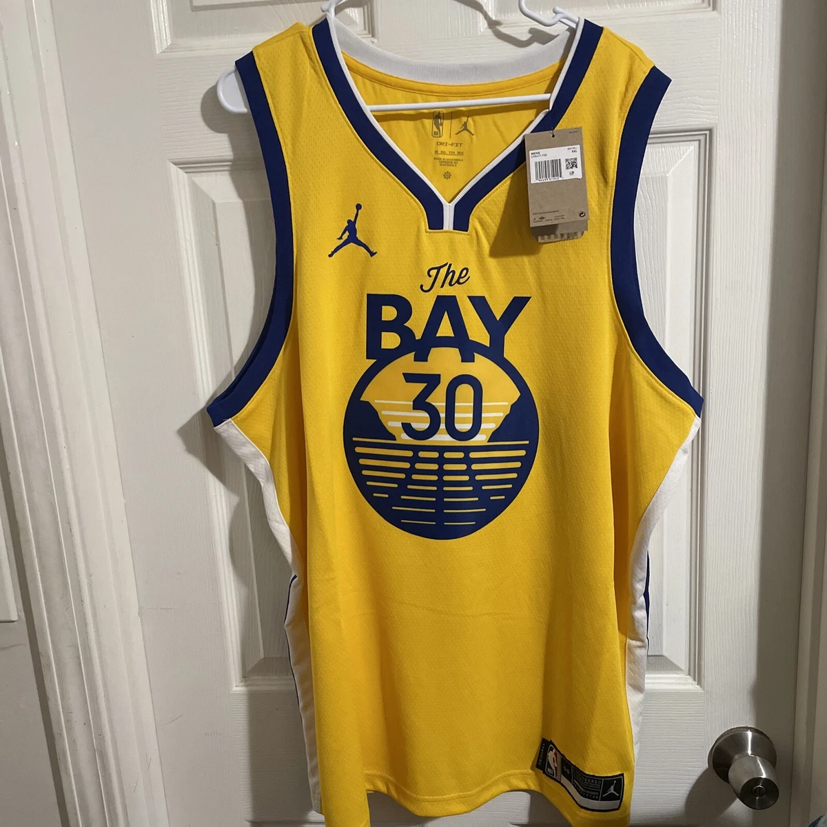 Golden State Warriors #30 Stephen Curry Gold NBA Swingman City