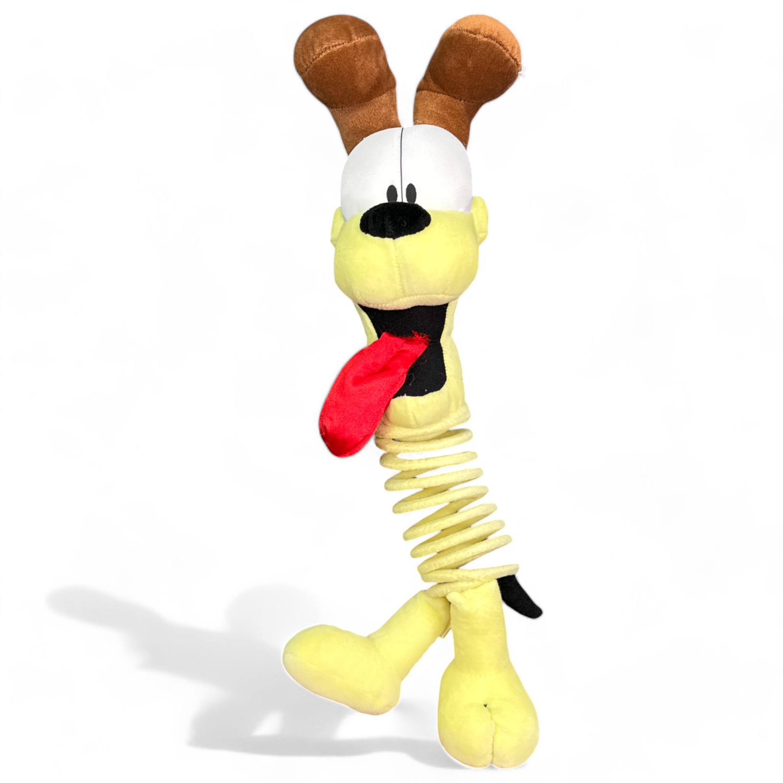 Vintage 90s Odie The Dog Slinky Pets Stuffed Animal Suction Cup Window Plush Toy