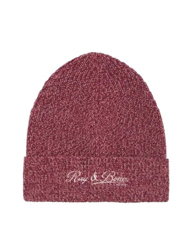 All Saints State Logo Knit Beanie Hat Amarone Red All Saints State Logo Knit Beanie Hat Amarone Red | eBay  main image 3