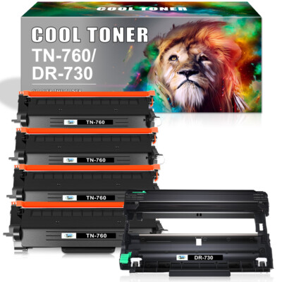 TN760 Toner DR730 Drum Compatible for Brother HL-L2370DW MFC-L2717DW TN-760 Lot