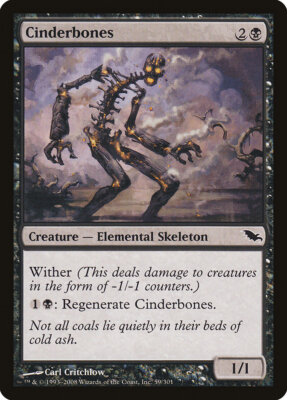 MTG Magic the Gathering Cinderbones (59/315) Shadowmoor LP