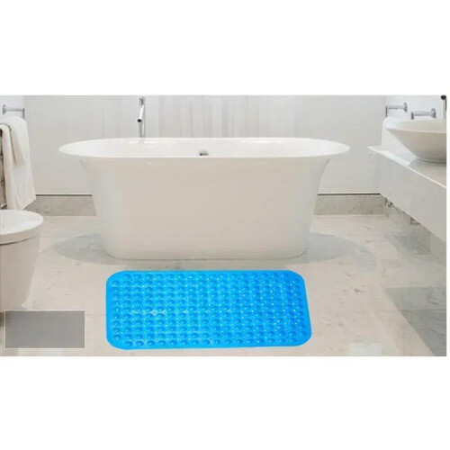 Alfombrillas de baño antideslizantes rectangulares suaves ducha masaje estera ventosa antideslizante - Imagen 6 de 22