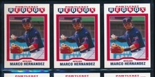 Lot (3) 2019 Choice #10 Marco Hernandez Pawtucket Red Sox (CQ28) SWSW6