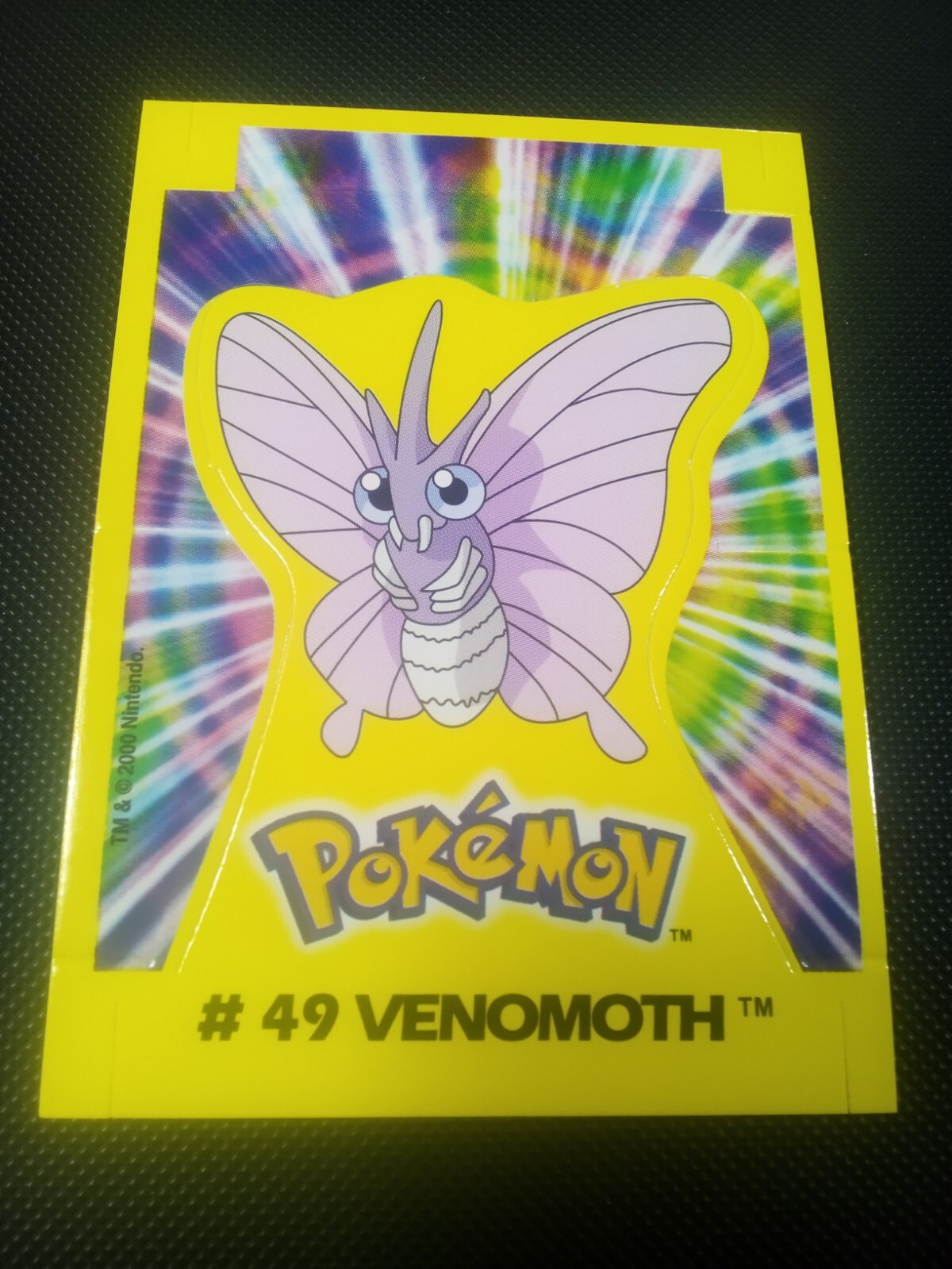 2000 Pokemon Navarrete Kanto Peru Buildable Card Venomoth #49 Vintage US Seller