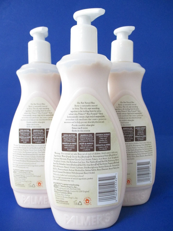 Palmer's Karité Fórmula Loción Corporal de Karité Crudo 17 OZ LOTE DE 3 Foto 2 de 2