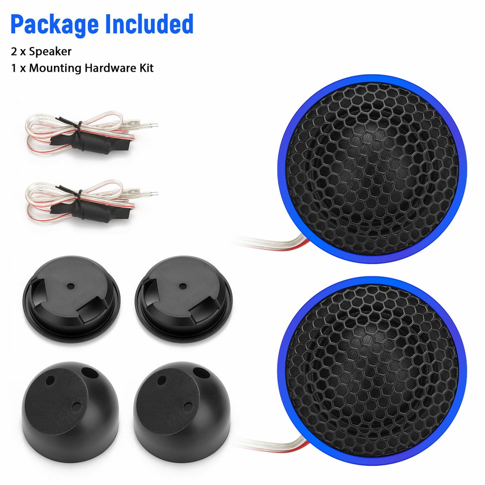 2PCS 2 Inch Car Audio Speakers Dome Tweeters Universal 180W Super Power