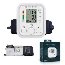 Upper Arm Blood Pressure Monitor Digital BP Cuff Machine Automatic Pulse Meter