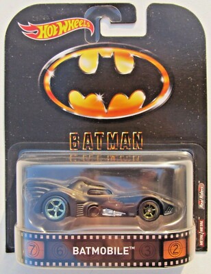 HOT WHEELS 2016 RETRO ENTERTAINMENT BATMAN - BATMOBILE - 1:64
