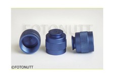 HPA/CO2 Paintball Tank Valve Thread Protector Cap Thread Savers BLUE 3pcs