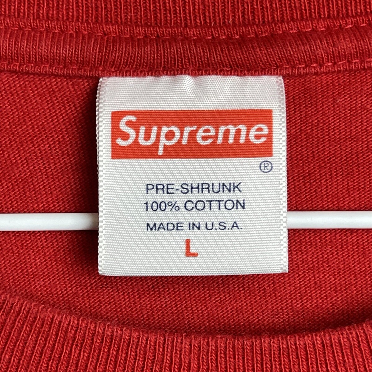 Supreme Arabic Logo Red L/S Tee FW17 Adult Size Large L