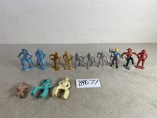 marx mpc playset Vintage Toy Soldiers Cowboys  Indians Lot 84E77