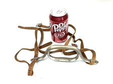 Antique Luggage Suitcase Handle Nickel Plated Brass 1876