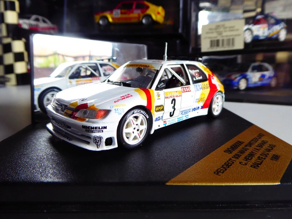 1/43 Vitesse Skid Peugeot 306 Maxi #3 Esso Switzerland Rally du Valais 1998 - Immagine 4 di 4