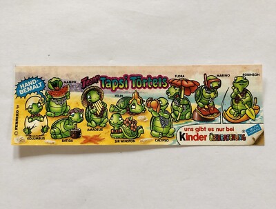 Üei Kinder Ferrero - HPF - BPZ Beipackzettel - Teeny Tapsi Törtels D/1991