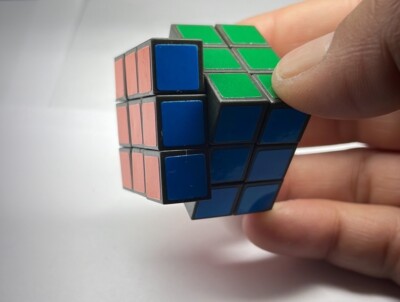 New. Rubicks Cube Pendant, With Keychain Attachment. Fully functional.