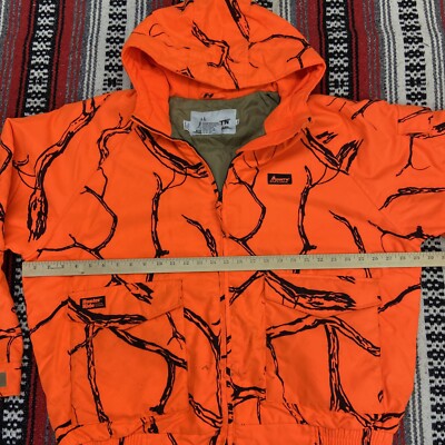 Orange Camo Hunting Mens XL Jacket Mount'N Prairie Hunter Hide